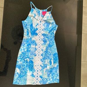🏝️ Breezy blue Lilly Pulitzer sundress size 2 NWT